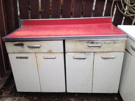 vintage used metal kitchen cabinets